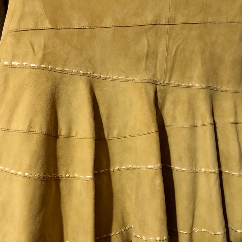 Tasha Polizzi suede skirt